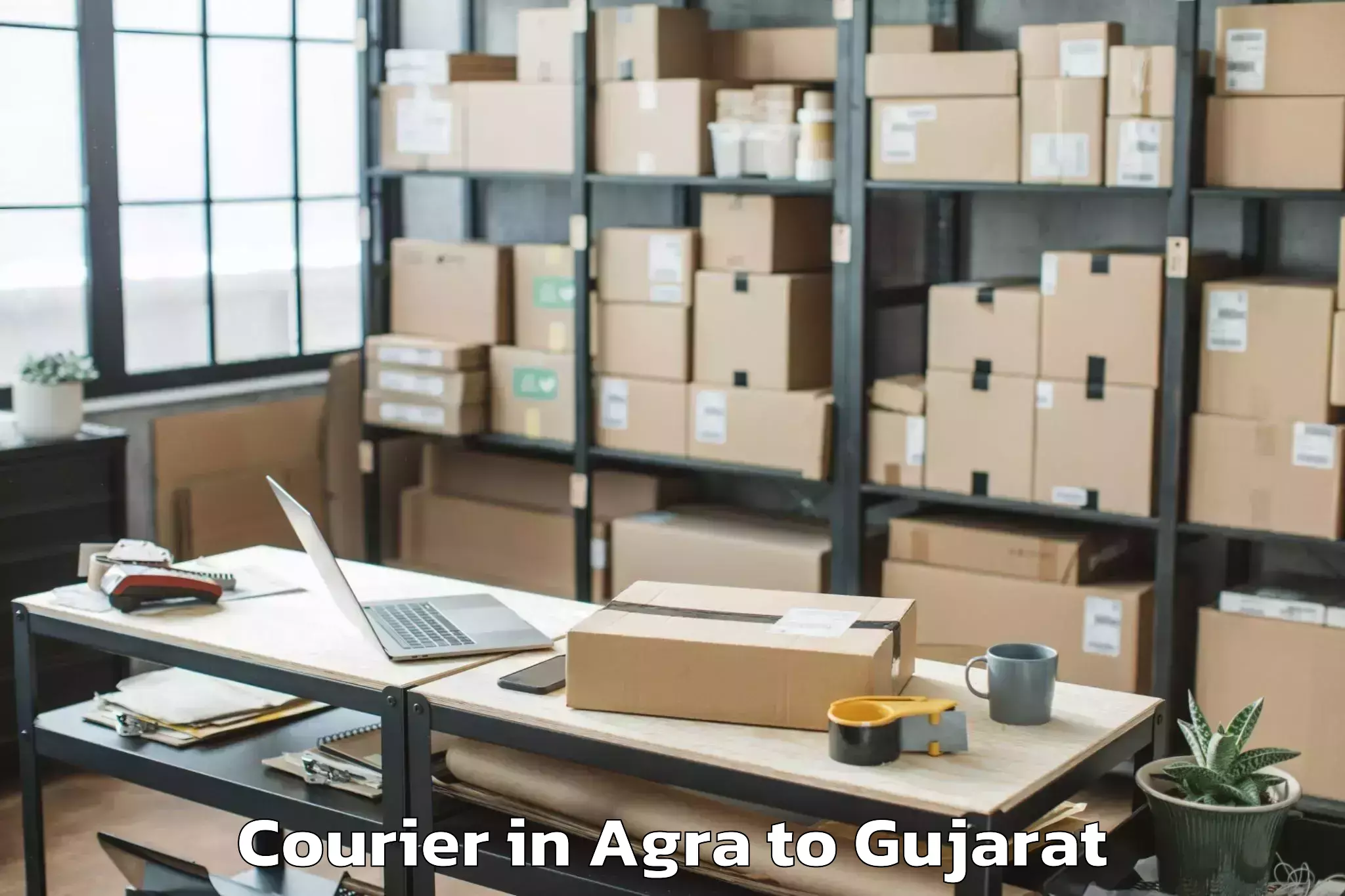 Efficient Agra to Halol Courier